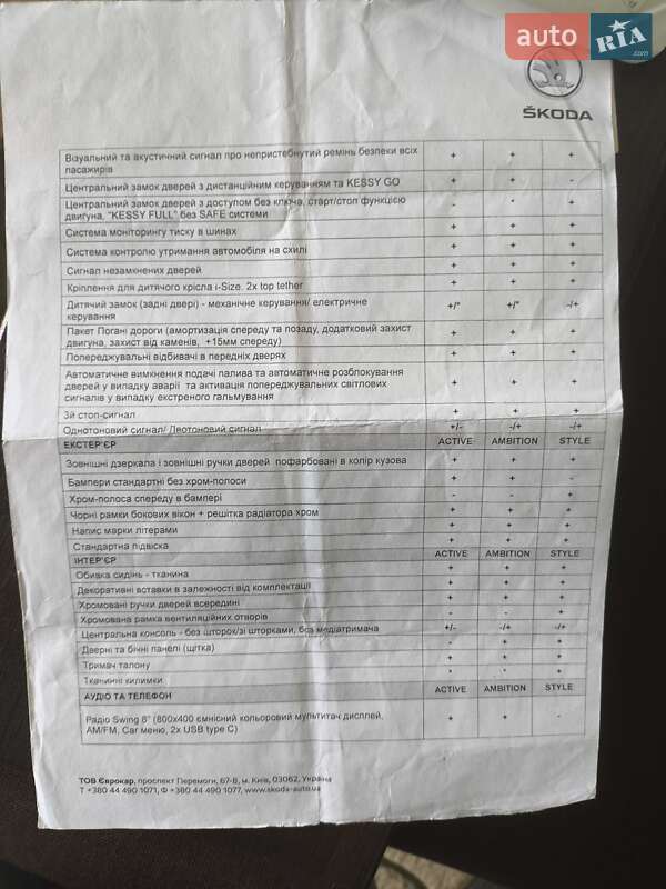Лифтбек Skoda Octavia 2020 в Песчанке фото 59 Лифтбек Skoda Octavia 2020 в Песчанке