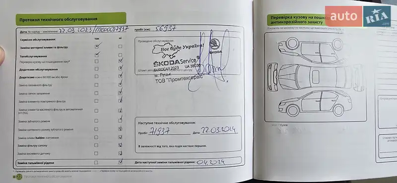 Лифтбек Skoda Octavia 2017 в Луцке документ