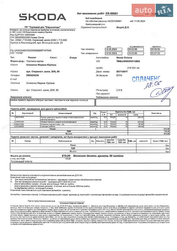 Универсал Skoda Octavia 2018 в Хмельницком