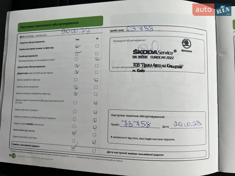 Лифтбек Skoda Octavia 2019 в Киеве документ 6 фото Лифтбек Skoda Octavia 2019 в Киеве документ