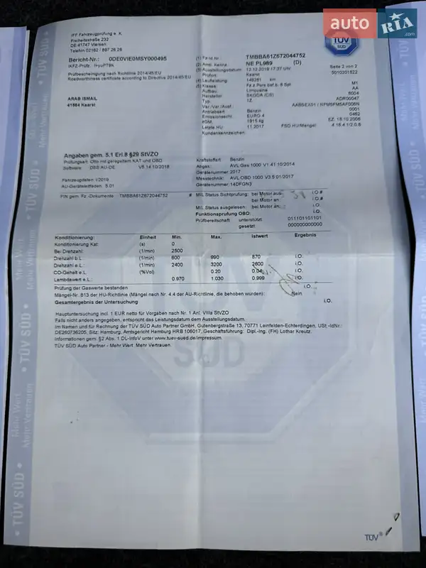 Ліфтбек Skoda Octavia 2007 в Березані документ 3 фото Ліфтбек Skoda Octavia 2007 в Березані документ