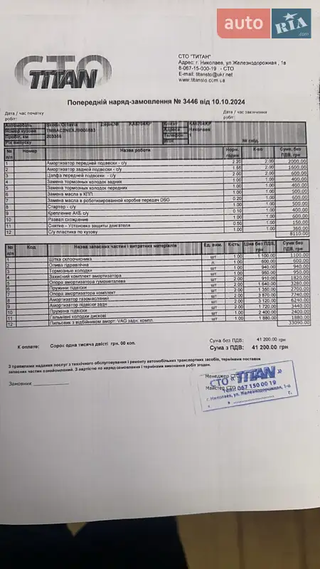 Ліфтбек Skoda Octavia 2017 в Києві документ