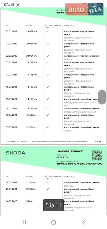 Універсал Skoda Superb 2020 в Софіївській Борщагівці документ