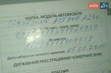 Внедорожник / Кроссовер SsangYong Actyon 2009 в 