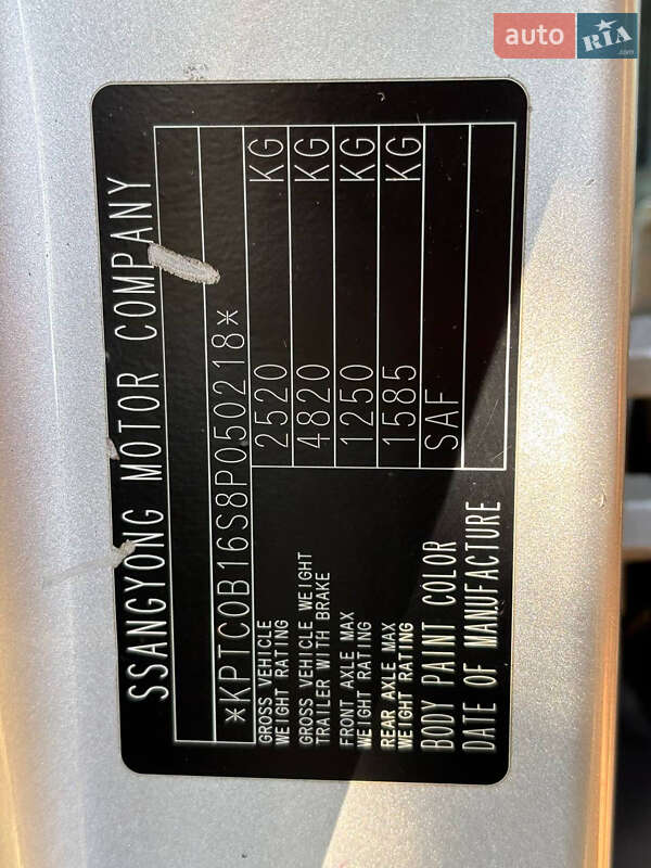 Внедорожник / Кроссовер SsangYong Actyon 2008 в Киеве