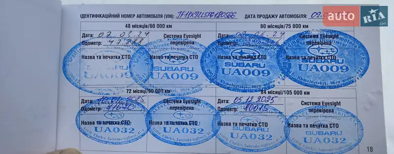 Внедорожник / Кроссовер Subaru Forester 2022 в Харькове документ