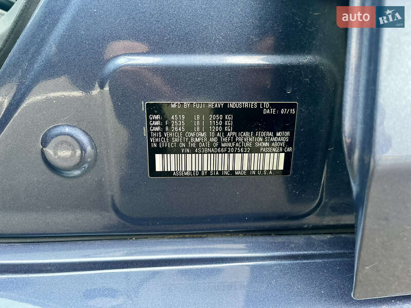Седан Subaru Legacy 2015 в Киеве фото 20 Седан Subaru Legacy 2015 в Киеве