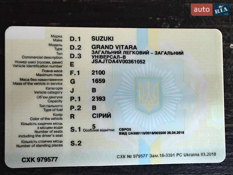 Внедорожник / Кроссовер Suzuki Grand Vitara 2018 в Киеве