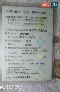 Спортбайк Suzuki GSX-R 1000 2005 в 