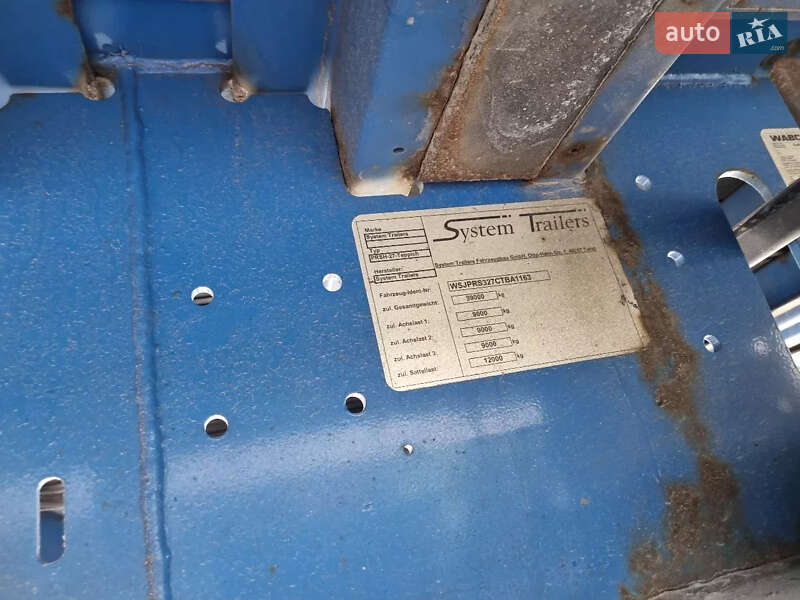 Платформа напівпричіп System Trailers TKS 24 2011 в Білій Церкві
