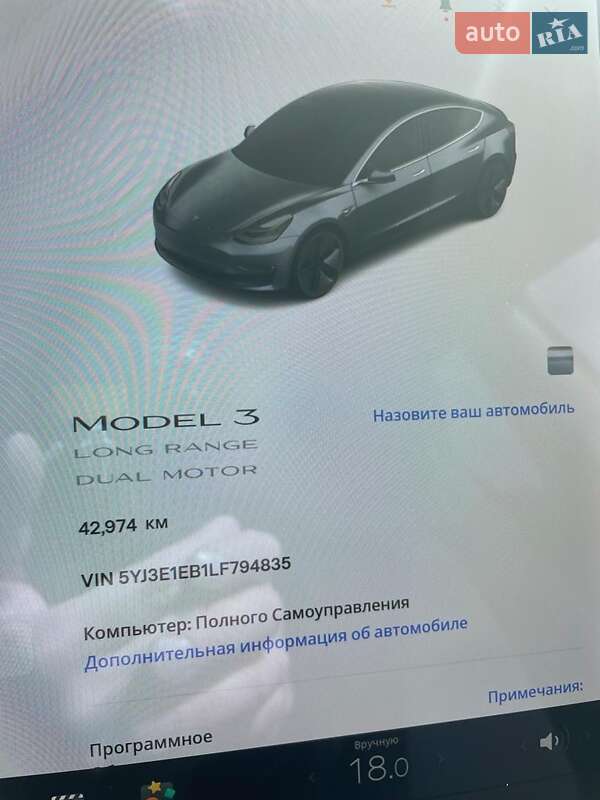 Седан Tesla Model 3 2020 в Львові