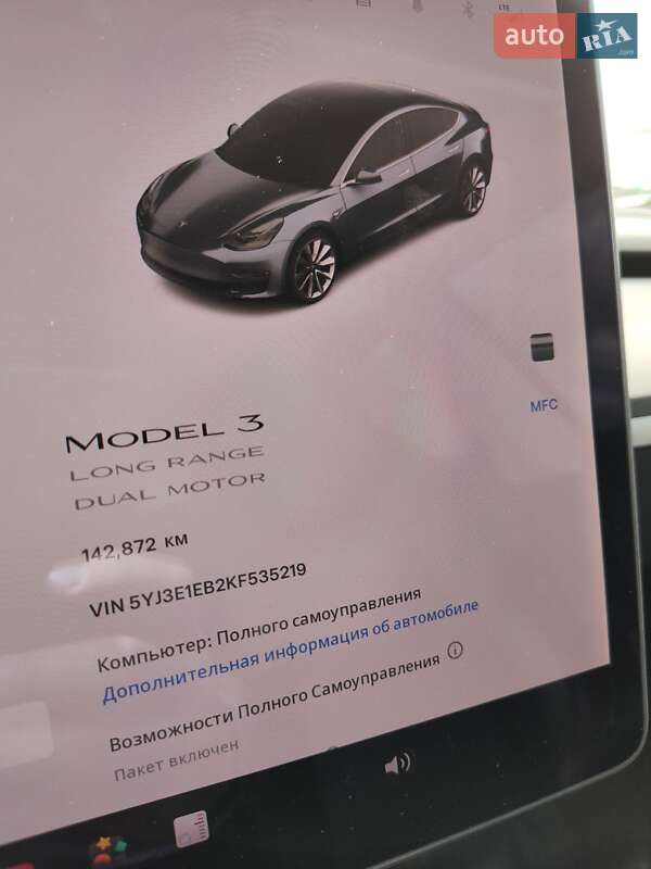 Седан Tesla Model 3 2019 в Киеве