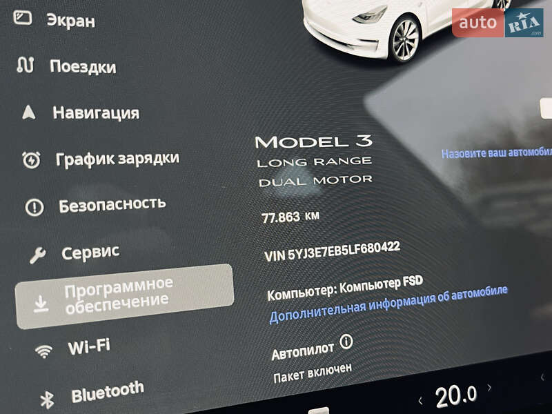 Седан Tesla Model 3 2020 в Луцке