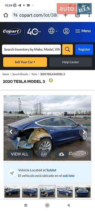 Седан Tesla Model 3 2020 в Львові