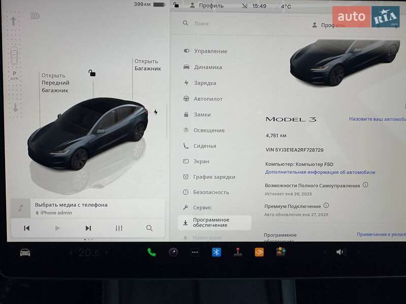 Седан Tesla Model 3 2024 в Києві фото 13 Седан Tesla Model 3 2024 в Києві