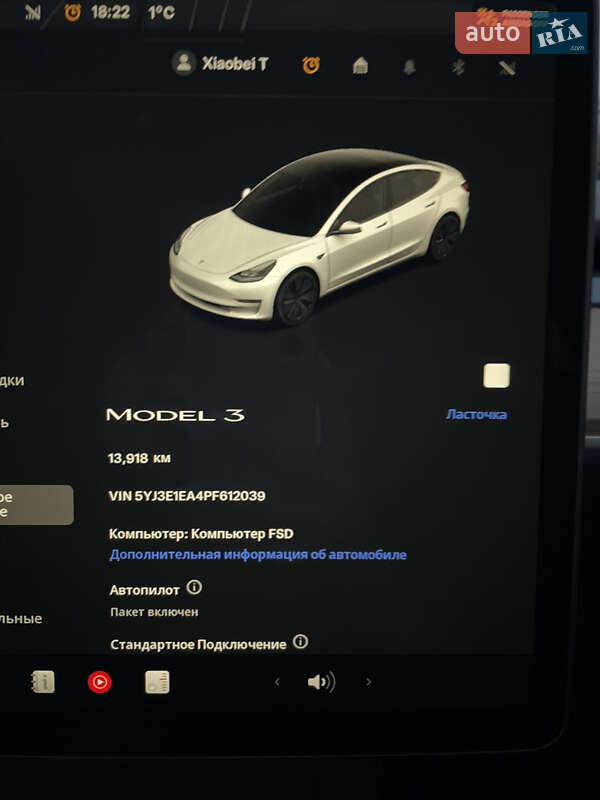 Седан Tesla Model 3 2023 в Тернополе