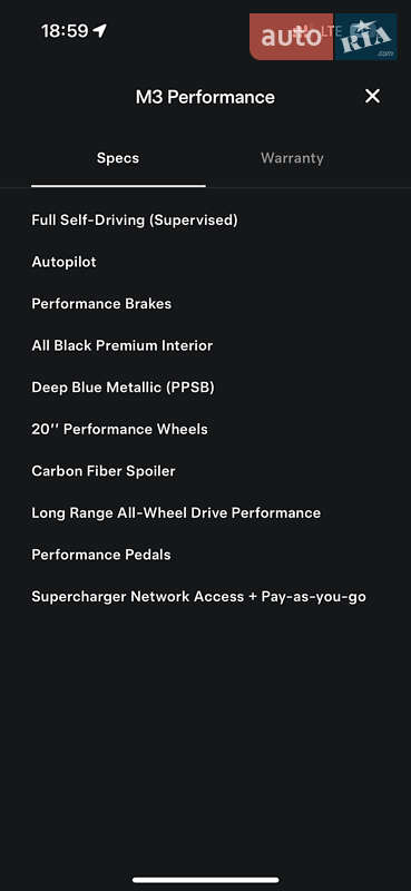 Седан Tesla Model 3 2019 в Києві