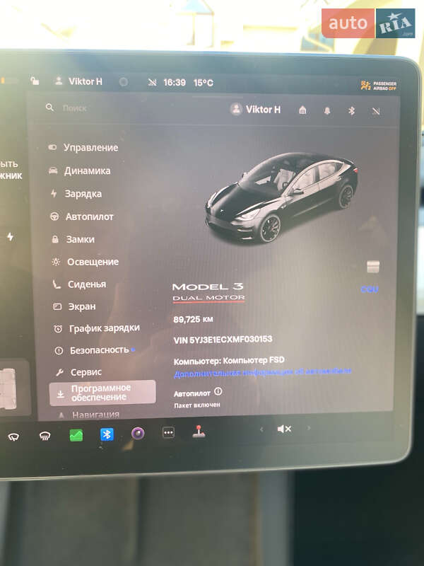 Седан Tesla Model 3 2021 в Одесі