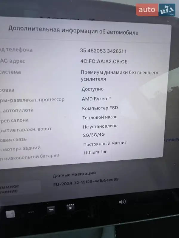 Седан Tesla Model 3 2023 в Киеве документ