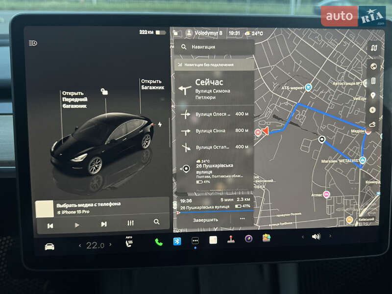 Седан Tesla Model 3 2022 в Полтаві