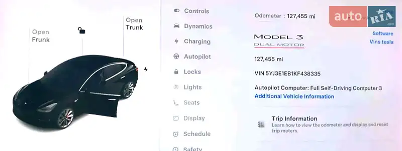 Седан Tesla Model 3 2019 в Володимирі документ