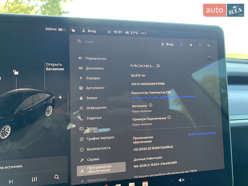 Седан Tesla Model 3 2022 в Києві