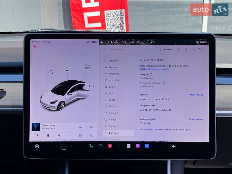Седан Tesla Model 3 2019 в Киеве