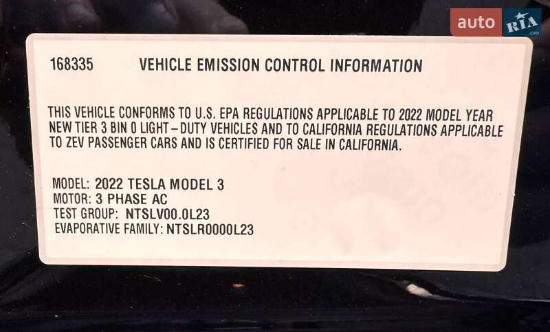 Седан Tesla Model 3 2022 в Одесі