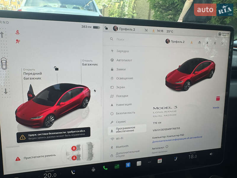 Седан Tesla Model 3 2024 в Виннице