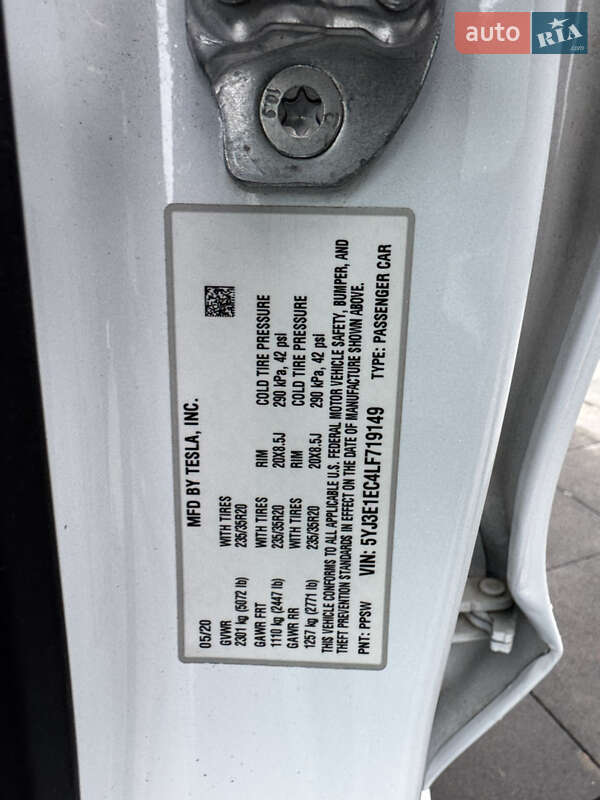 Седан Tesla Model 3 2020 в Ивано-Франковске фото 27 Седан Tesla Model 3 2020 в Ивано-Франковске