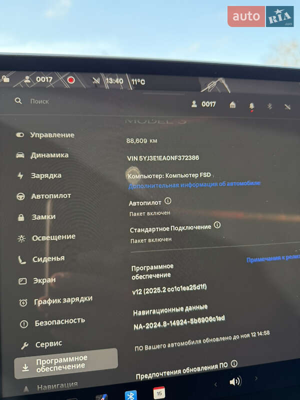Седан Tesla Model 3 2022 в Дніпрі фото 16 Седан Tesla Model 3 2022 в Дніпрі
