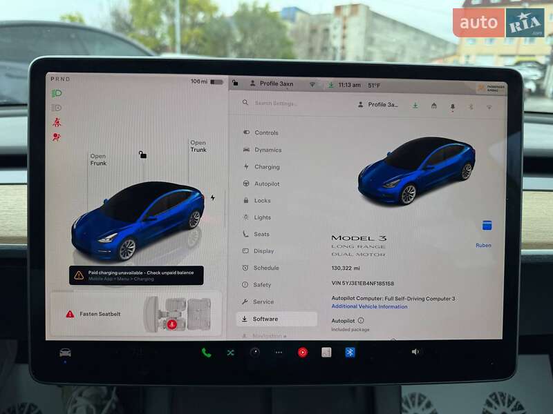 Седан Tesla Model 3 2022 в Луцке