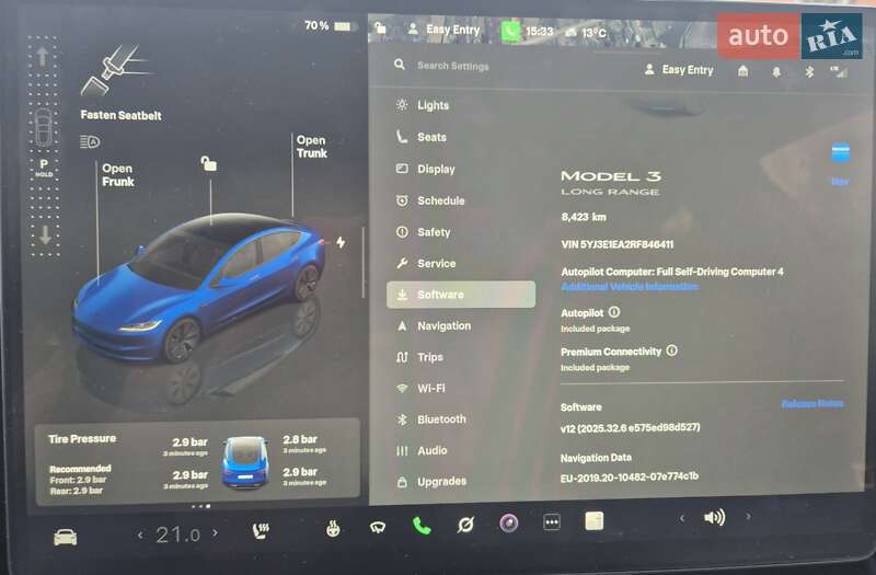 Седан Tesla Model 3 2024 в Києві