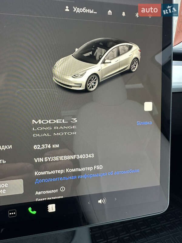 Седан Tesla Model 3 2022 в Ковелі