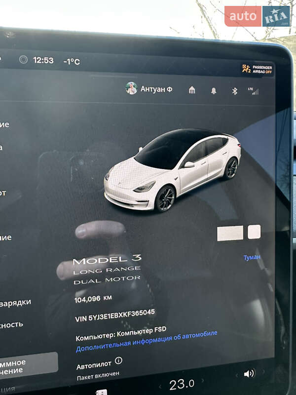 Седан Tesla Model 3 2019 в Вінниці