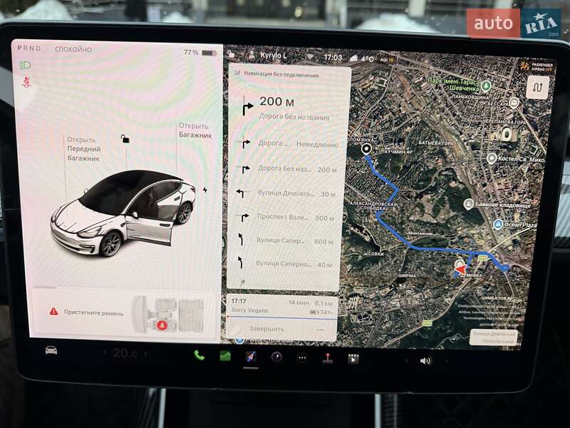 Седан Tesla Model 3 2019 в Киеве