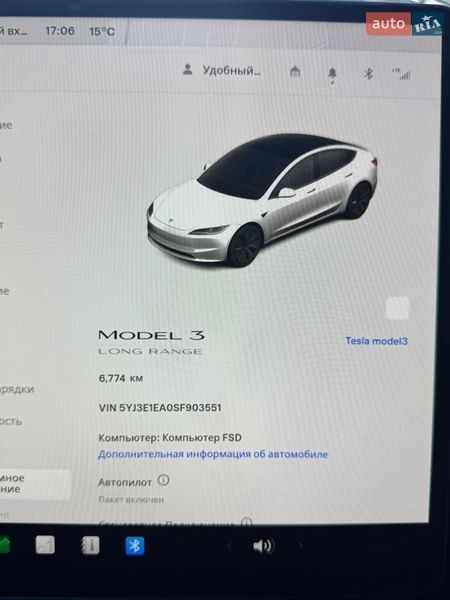 Седан Tesla Model 3 2024 в Львові фото 11 Седан Tesla Model 3 2024 в Львові