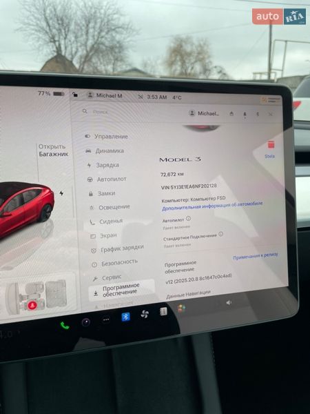 Седан Tesla Model 3 2022 в Білій Церкві