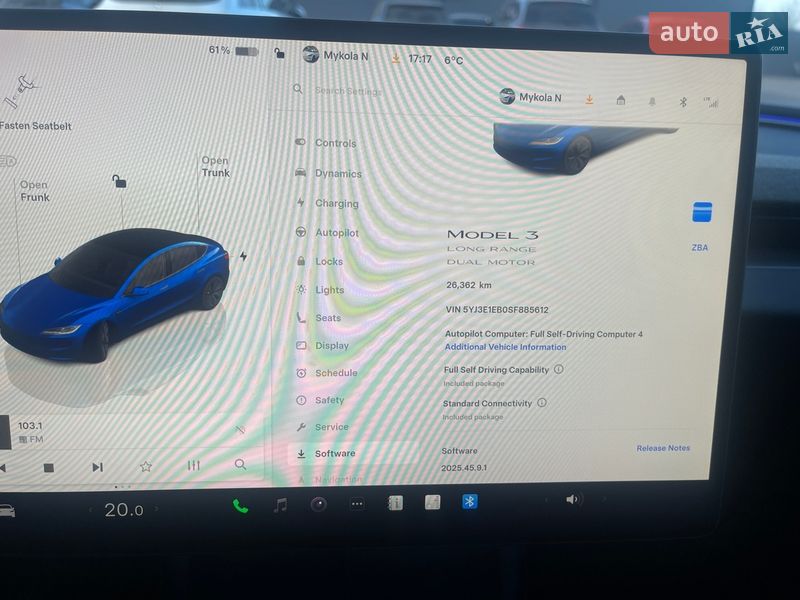 Седан Tesla Model 3 2024 в Киеве