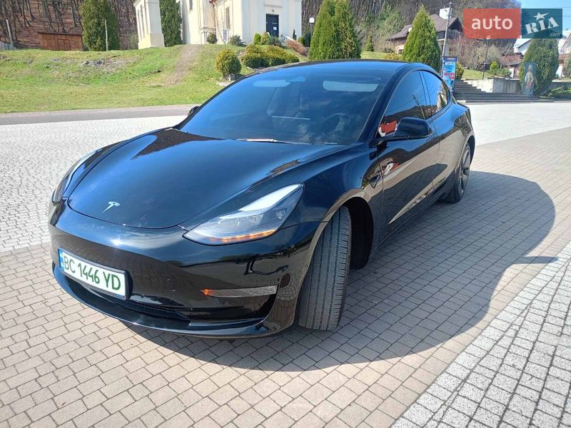 2022 Tesla Model 3, VIN 5YJ3E1EB2NF351418:plate — фото 1 (autoria)
