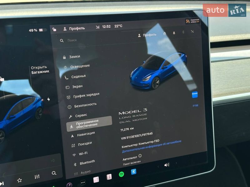 Седан Tesla Model 3 2019 в Одессе