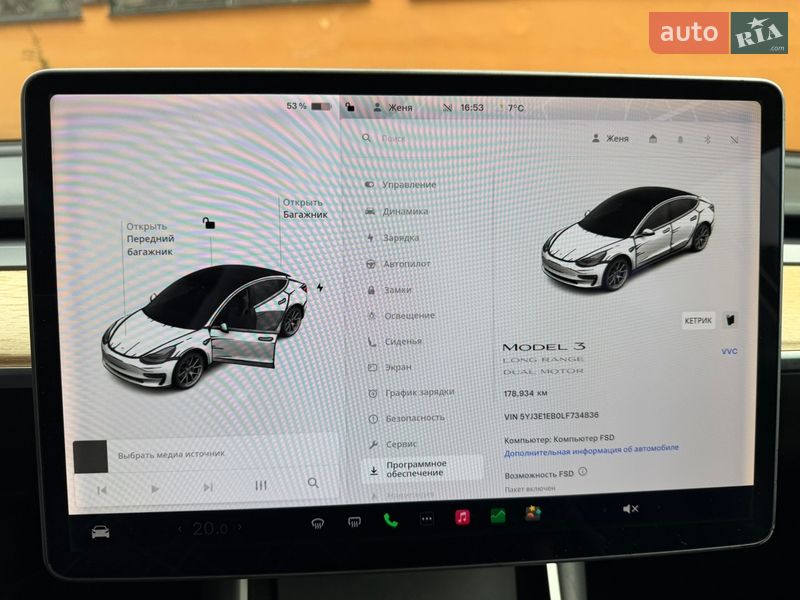 Седан Tesla Model 3 2020 в Одессе