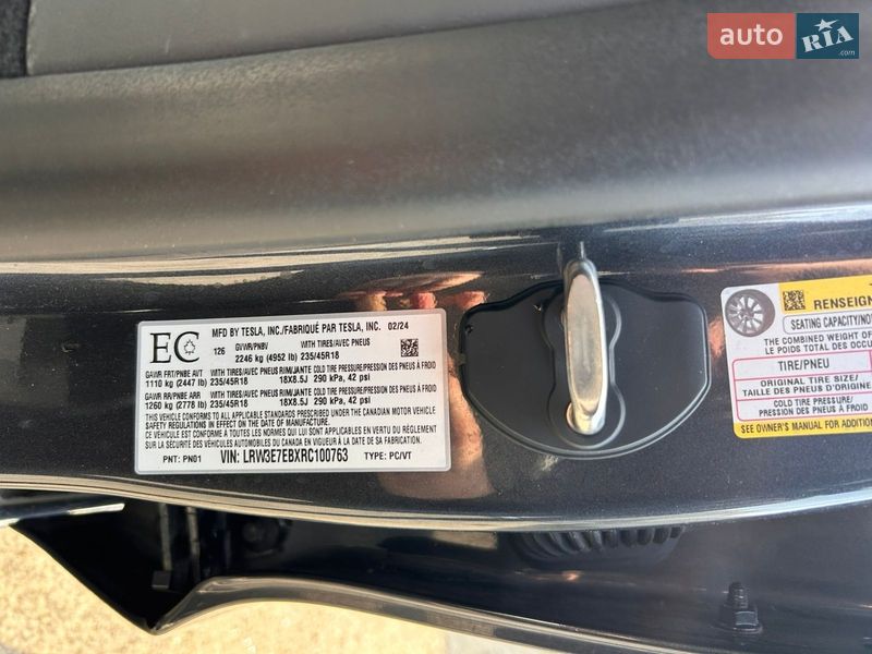 Седан Tesla Model 3 2024 в Києві фото 9 Седан Tesla Model 3 2024 в Києві