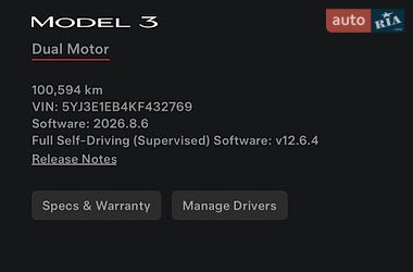 Седан Tesla Model 3 2019 в Киеве