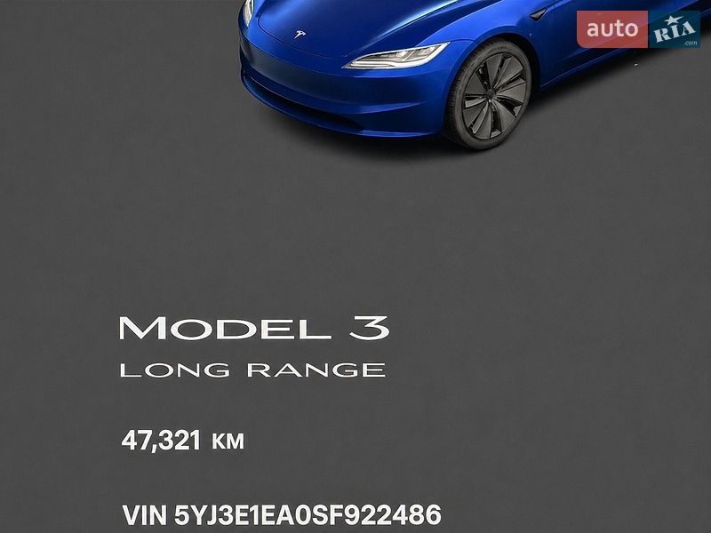 Седан Tesla Model 3 2025 в Киеве