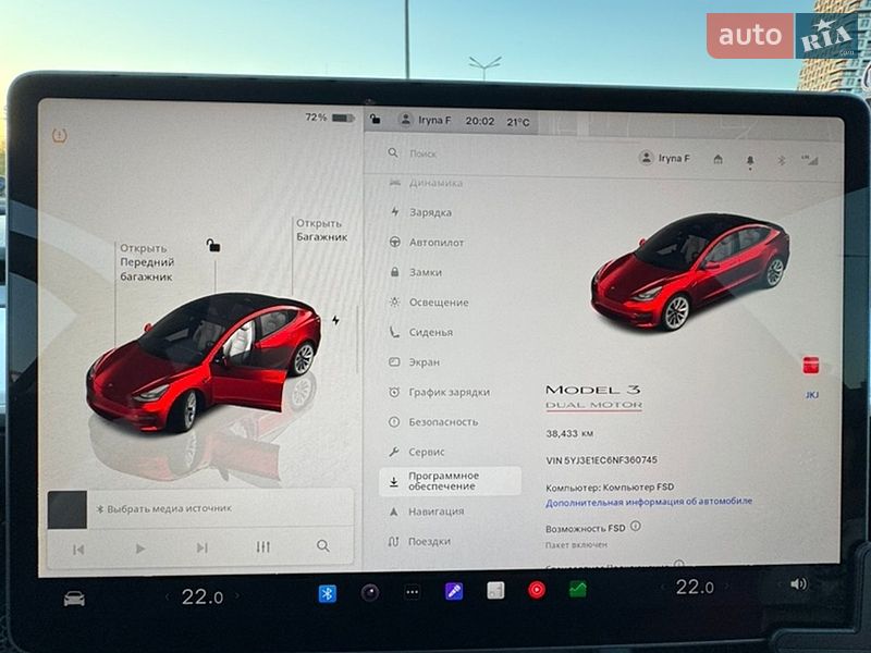 Седан Tesla Model 3 2022 в Киеве