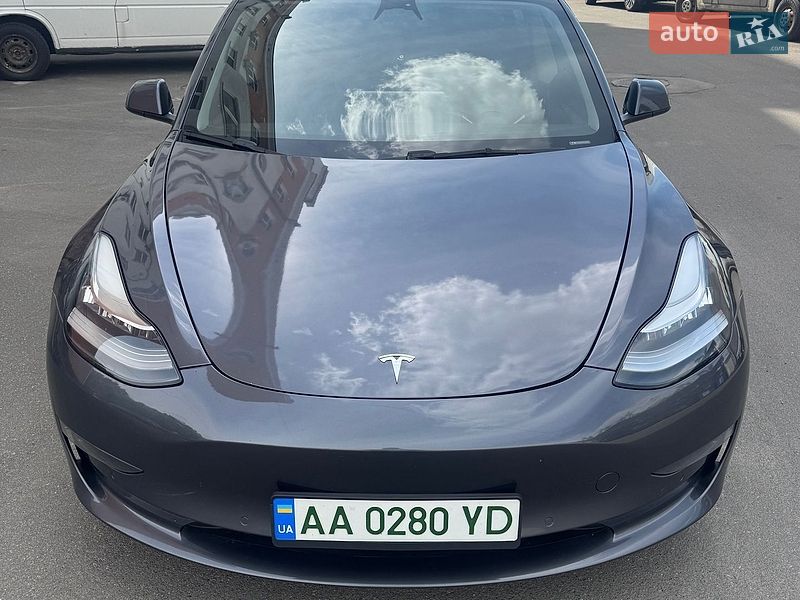 2022 Tesla Model 3, VIN 5YJ3E1EBXNF244973:plate — фото 1 (autoria)