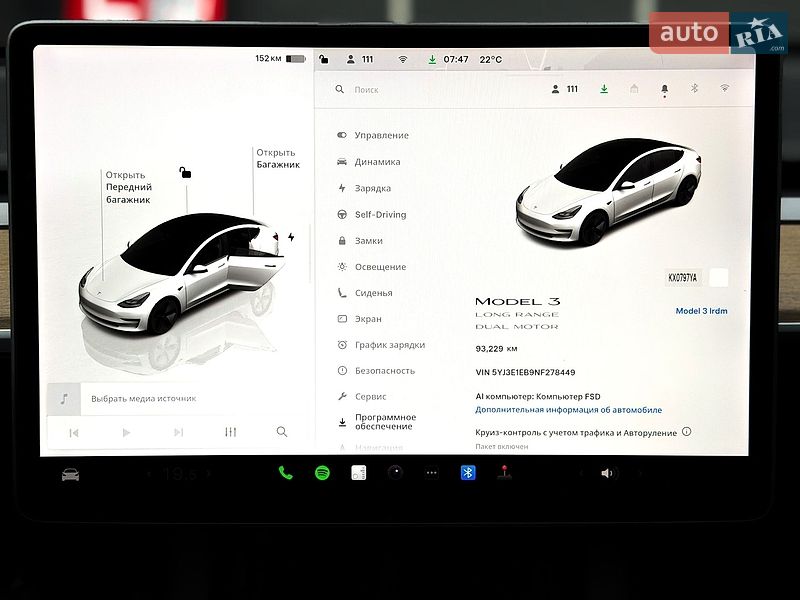 Седан Tesla Model 3 2022 в Києві
