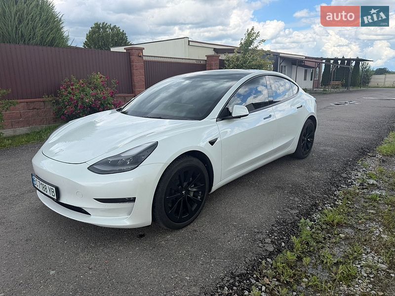 2021 Tesla Model 3, VIN 5YJ3E1EB6NF143932:plate — фото 1 (autoria)