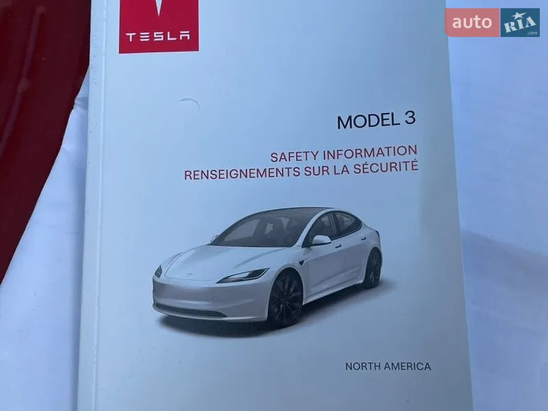 Седан Tesla Model 3 2025 в Кривом Роге документ 2 фото Седан Tesla Model 3 2025 в Кривом Роге документ